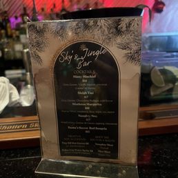 Sky Christmas bar menu Sky Christmas bar menu