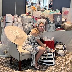 Trenton Country Club - The bride to be opening her gifts