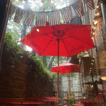 Buvette - View of the little outdoor patio - French Near Me - New York, New York