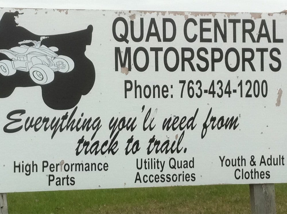 QUAD CENTRAL MOTORSPORTS 16421 Aberdeen St NE, Andover, Minnesota Motorcycle Dealers Phone