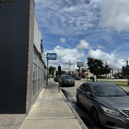 Exterior outside entrance of Lucille's American Cafe - Entrance - Winter Haven, Florida Exterior outside entrance of Lucille's American Cafe - Entrance - Winter Haven, Florida