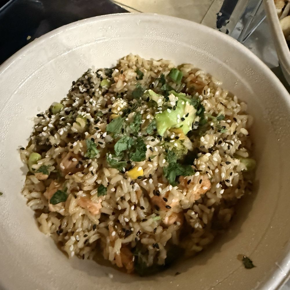 Carrot Express - Salmon Buddha bowl - Juice Bars & Smoothies Near Me - Miami Shores, Florida Carrot Express - Salmon Buddha bowl - Juice Bars & Smoothies Near Me - Miami Shores, Florida