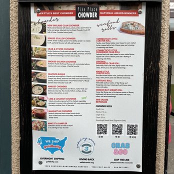 Pike Place Chowder - Menu - Seafood Near Me - Seattle, Washington Pike Place Chowder - Menu - Seafood Near Me - Seattle, Washington