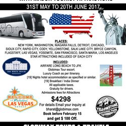 Globimax Samson Tours & Travels - 21 DAY TOUR TO USA
