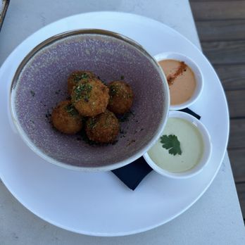 The Peached Tortilla - Kimchi Arancini Balls - Asian Fusion Near Me - Austin, Texas The Peached Tortilla - Kimchi Arancini Balls - Asian Fusion Near Me - Austin, Texas