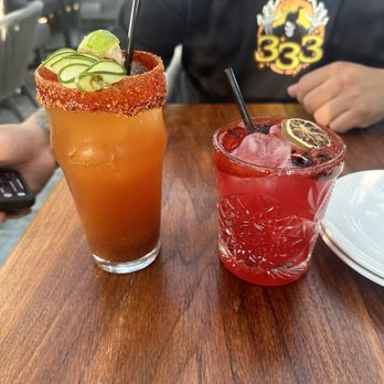 The Chicken Koop - Michelada and hibiscus margarita - Chicken Shop Near Me - Downey, California The Chicken Koop - Michelada and hibiscus margarita - Chicken Shop Near Me - Downey, California