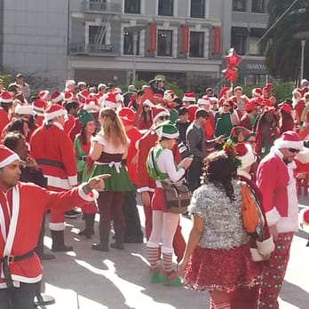 Union Square - santa invasion - Public Markets Near Me - San Francisco, California