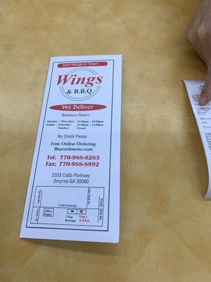 Menu photo 1 Wings & BBQ Smyrna, GA