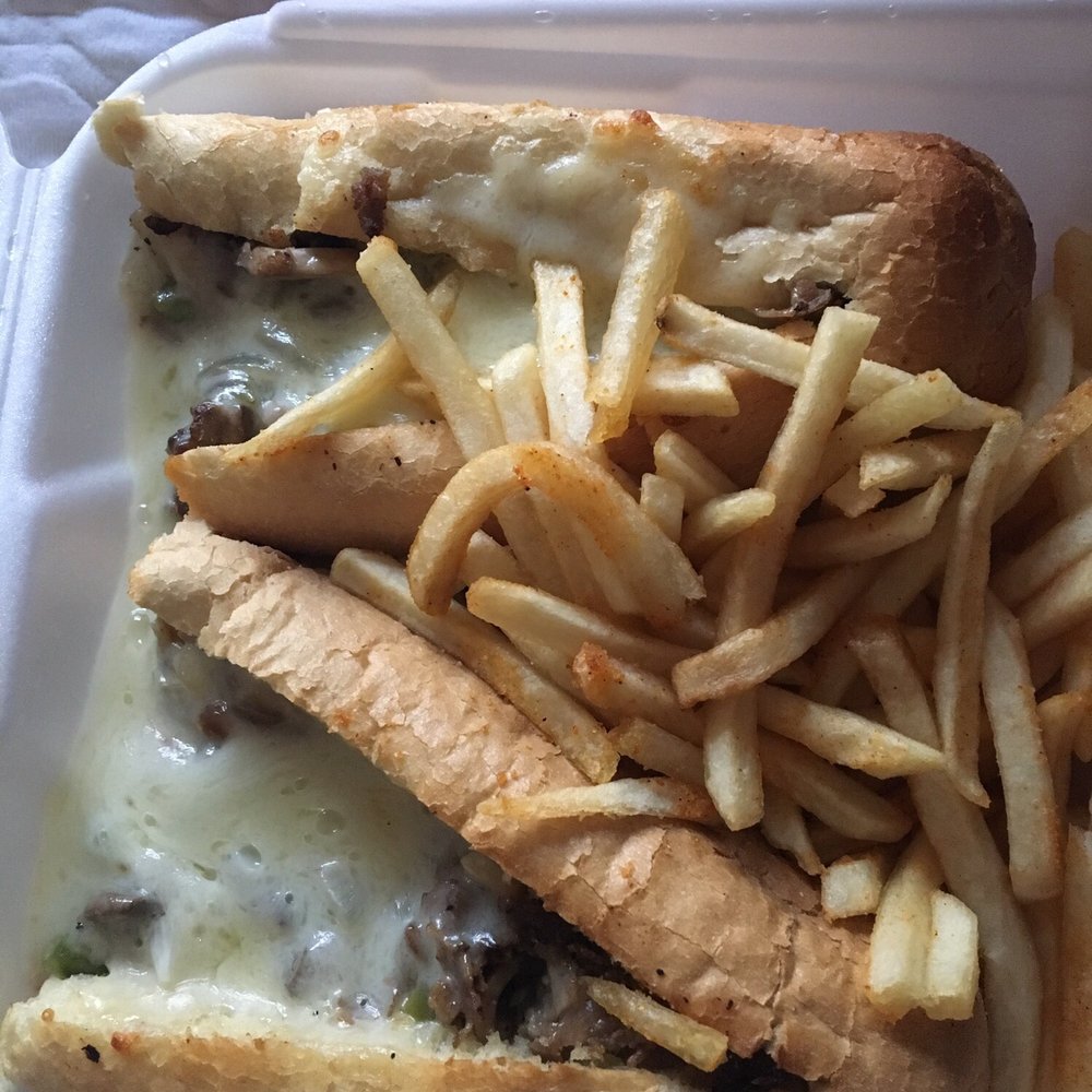 Mario's Pizza - Large Philly cheesesteak with fries. Pick doesn't do it justice especially for the price! - Pizza Near Me - Fontana, California Mario's Pizza - Large Philly cheesesteak with fries. Pick doesn't do it justice especially for the price! - Pizza Near Me - Fontana, California