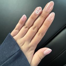 Nails done by Linda! in love!