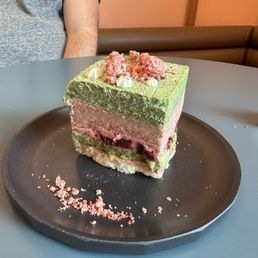 Matcha Raspberry Ice Cream Cake (August - Seasonal?)