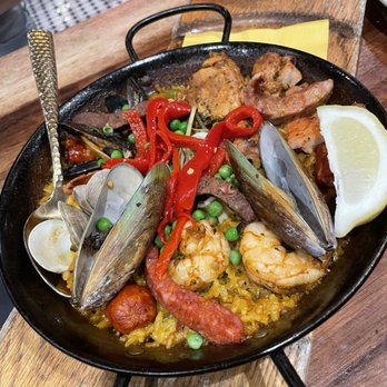 Cafe Sevilla - Traditional paella - Spanish Near Me - Costa Mesa, California