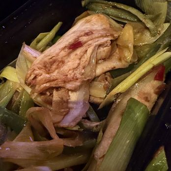 Sichuan Impression - Twice cooked pork with pork pieces stuck together.  Did they even bother to stir fry?  No flavor :( - Szechuan Near Me - Los Angeles, California