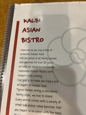 Menu photo 1 Kalbi Asian Bistro Wilmington, DE Menu photo 1 Kalbi Asian Bistro Wilmington, DE