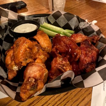 Grille No. 13 - Half Buffalo wings half bbq wings - Irish Near Me - Waldorf, Maryland Grille No. 13 - Half Buffalo wings half bbq wings - Irish Near Me - Waldorf, Maryland