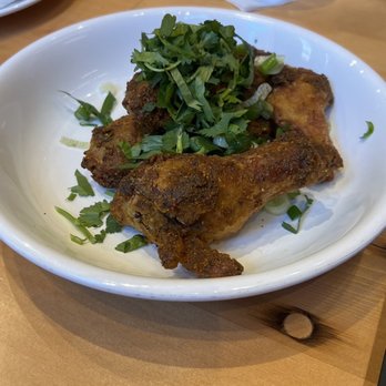 Mecha Noodle Bar - FIRECRACKER WINGS* togarashi, tamarind, sichuan peppercorn - Noodles Near Me - Boston, Massachusetts Mecha Noodle Bar - FIRECRACKER WINGS* togarashi, tamarind, sichuan peppercorn - Noodles Near Me - Boston, Massachusetts