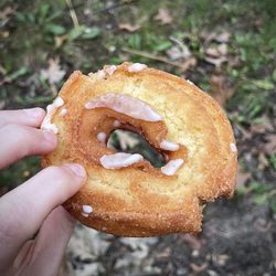 Dockside Donuts - Underside of their glazed donut