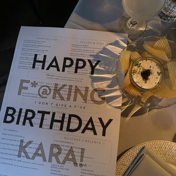 Maple & Ash - Custom birthday sign - Steakhouses Near Me - Chicago, Illinois