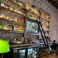 Paddock & Whisky - Wall of booze...
