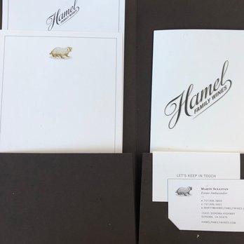Hamel - Your name goes onto the welcome menu! - Wineries Near Me - Sonoma, California