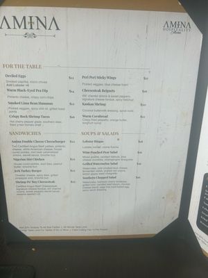 Menu photo 1 Amina Philadelphia, PA