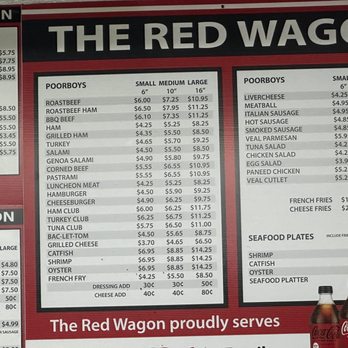 Red Wagon - Menu - Sandwiches Near Me - Harahan, Louisiana