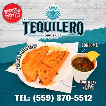 El Tequilero - Quesabirrias - Quesabirria Order with Handmade Tortillas and Consommé - Mexican Near Me - Dinuba, California