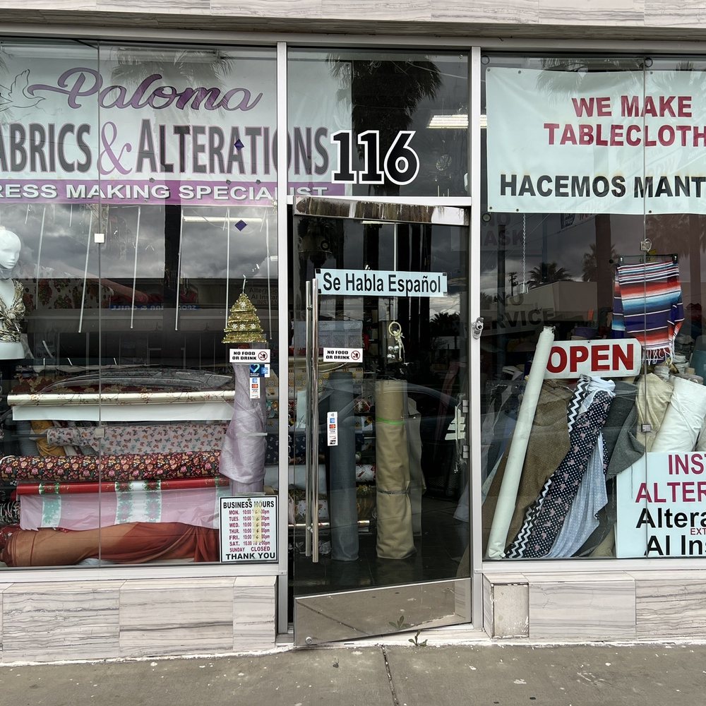 Paloma Fabrics & Alterations - Outside of the store - Fabric Stores Near Me - Hemet, California Paloma Fabrics & Alterations - Outside of the store - Fabric Stores Near Me - Hemet, California
