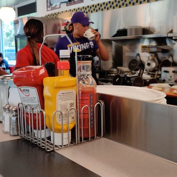 Waffle House - Employees eating and drinking I'm food service area - Breakfast & Brunch Near Me - Tampa, Florida Waffle House - Employees eating and drinking I'm food service area - Breakfast & Brunch Near Me - Tampa, Florida