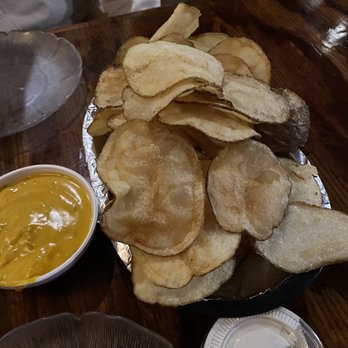 EM R Wings - Hot Potato Chips with cheese dip! A must try! They come out hot & fresh! - New American Near Me - Sneads Ferry, North Carolina EM R Wings - Hot Potato Chips with cheese dip! A must try! They come out hot & fresh! - New American Near Me - Sneads Ferry, North Carolina