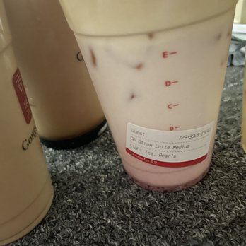 Gong Cha - a close up of a cup of milkshake - Bubble Tea Near Me - Flushing, New York