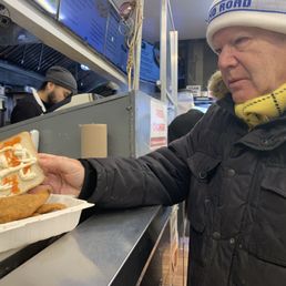 Catfish Sandwich just as we like it mayo and hot sauce Catfish Sandwich just as we like it mayo and hot sauce