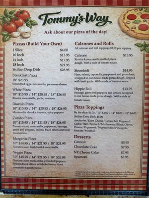 Menu photo 2 Tommys Way Scottsdale, AZ Menu photo 2 Tommys Way Scottsdale, AZ