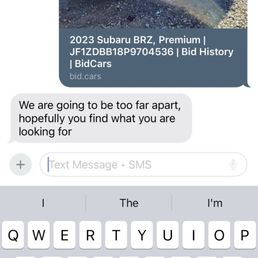 Text message thread Text message thread
