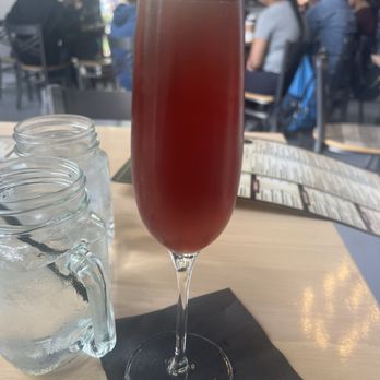 Tipsy Beans Cafe - Pomegranate Mimosa - Bars Near Me - Williamsburg, Virginia Tipsy Beans Cafe - Pomegranate Mimosa - Bars Near Me - Williamsburg, Virginia