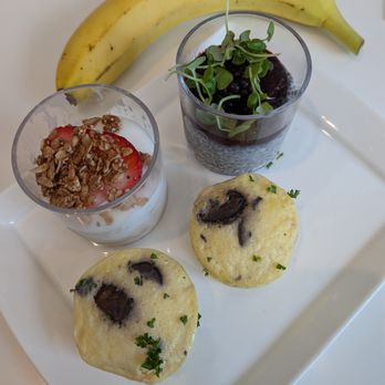 Delta Sky Club - Yogurt parfait, chia seeds, egg bites. Delta Sky Club by Gate C3 inside Harvey Milk Terminal 1 at San Francisco International Airport (SFO). - Airport Lounges Near Me - San Francisco, California Delta Sky Club - Yogurt parfait, chia seeds, egg bites. Delta Sky Club by Gate C3 inside Harvey Milk Terminal 1 at San Francisco International Airport (SFO). - Airport Lounges Near Me - San Francisco, California
