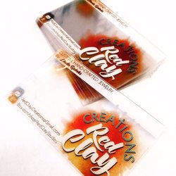 Pro Signs - Transparent, plastic business cards. Custom logo