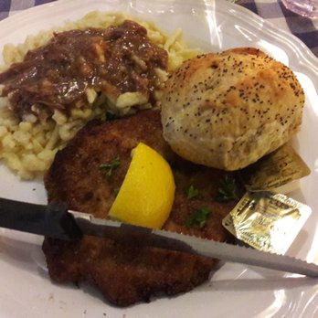 Black Forest Inn - Wiener Schnitzel (made with pork) - German Near Me - Minneapolis, Minnesota Black Forest Inn - Wiener Schnitzel (made with pork) - German Near Me - Minneapolis, Minnesota