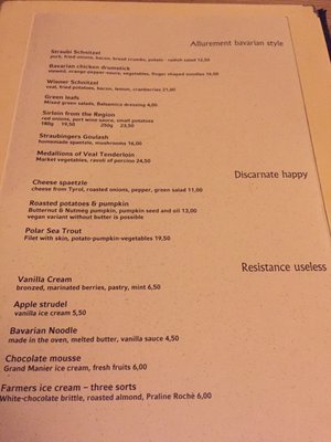 Menu photo 2 Wirtshaus Zum Straubinger Munich, BY Menu photo 2 Wirtshaus Zum Straubinger Munich, BY