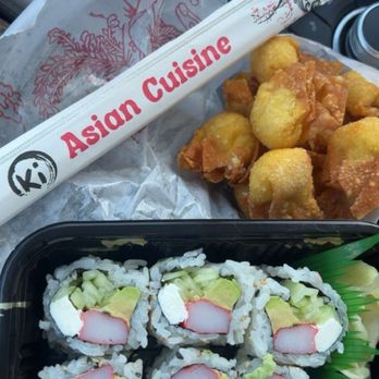 Ki Asian Cuisine - crab rangoon and california roll - Japanese Near Me - Fairlawn, Ohio Ki Asian Cuisine - crab rangoon and california roll - Japanese Near Me - Fairlawn, Ohio