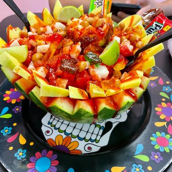 Chamoyz Snack Bar - Watermelon can easily be shared by 4 people or more - Juice Bars & Smoothies Near Me - New Brunswick, New Jersey Chamoyz Snack Bar - Watermelon can easily be shared by 4 people or more - Juice Bars & Smoothies Near Me - New Brunswick, New Jersey