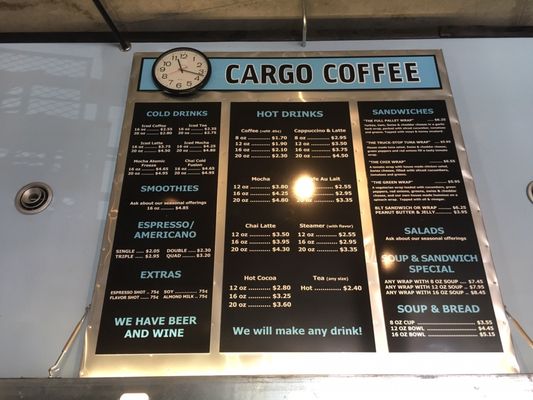 Menu photo 8 Cargo Coffee East Madison, WI