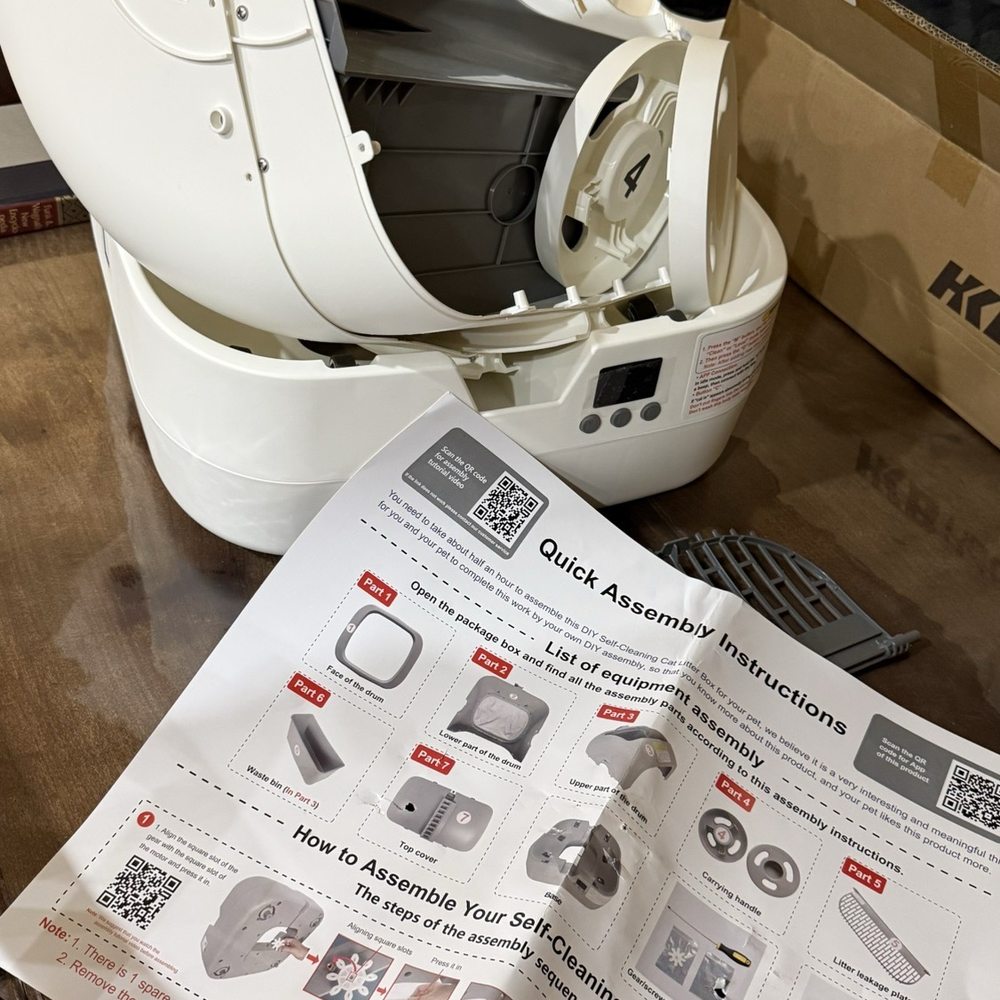 The instructions showing 7 parts needed and what was actually in the box 4 parts The instructions showing 7 parts needed and what was actually in the box 4 parts