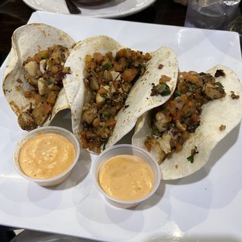 La Cocina De Mama - This is the grilled fish tacos with a chipotle sauce. - Mexican Near Me - Louisville, Kentucky La Cocina De Mama - This is the grilled fish tacos with a chipotle sauce. - Mexican Near Me - Louisville, Kentucky