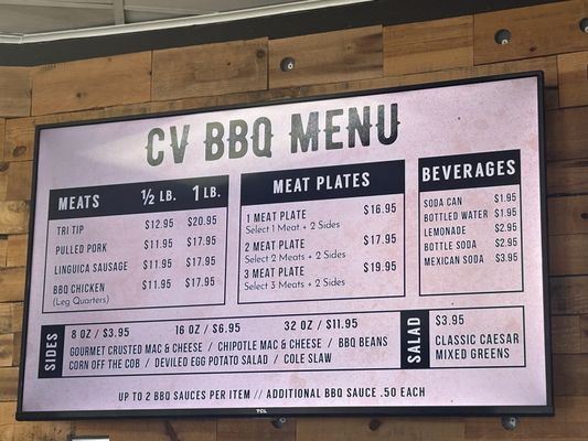 Menu photo 1 CV BBQ Indio, CA