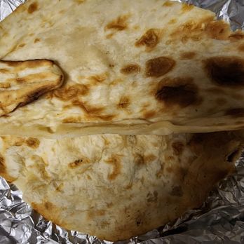 Indian Flame Authentic Cuisine - Naan comes with the Veg Thali meal too. - Indian Near Me - Hillsboro, Oregon