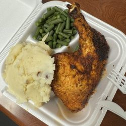 Chicken, Mashed Potato, Green Beans