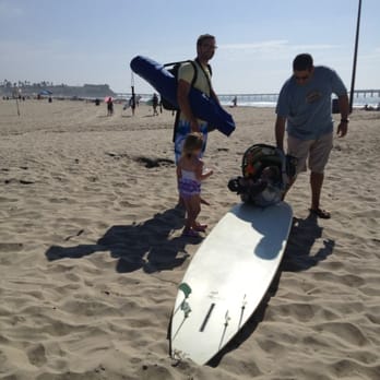 Ocean Beach - Cart the baby on the surf board bro- good idea! - Beaches Near Me - San Diego, California