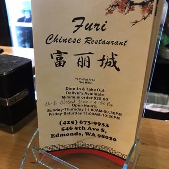 Furi Chinese Restaurant - Hehe 95% fat free!? - Cantonese Near Me - Edmonds, Washington Furi Chinese Restaurant - Hehe 95% fat free!? - Cantonese Near Me - Edmonds, Washington