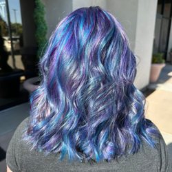 Pure Bliss Salon & Barbershop - Blue and purple hair